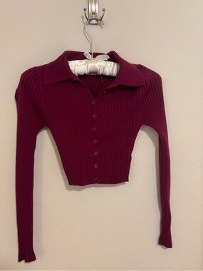 Urban outfitters ribbed purple top